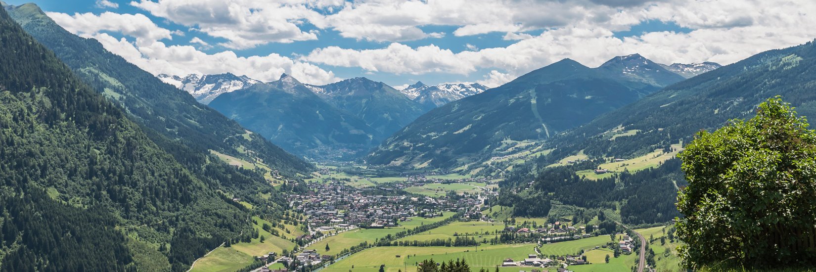 Panoramaaufnahme übers Gasteinertal