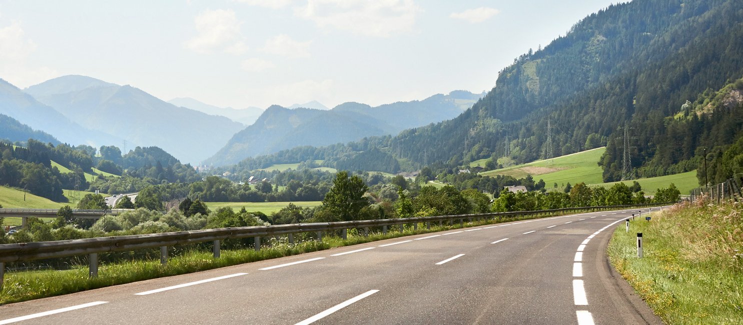 Landstraße im Gasteinertal