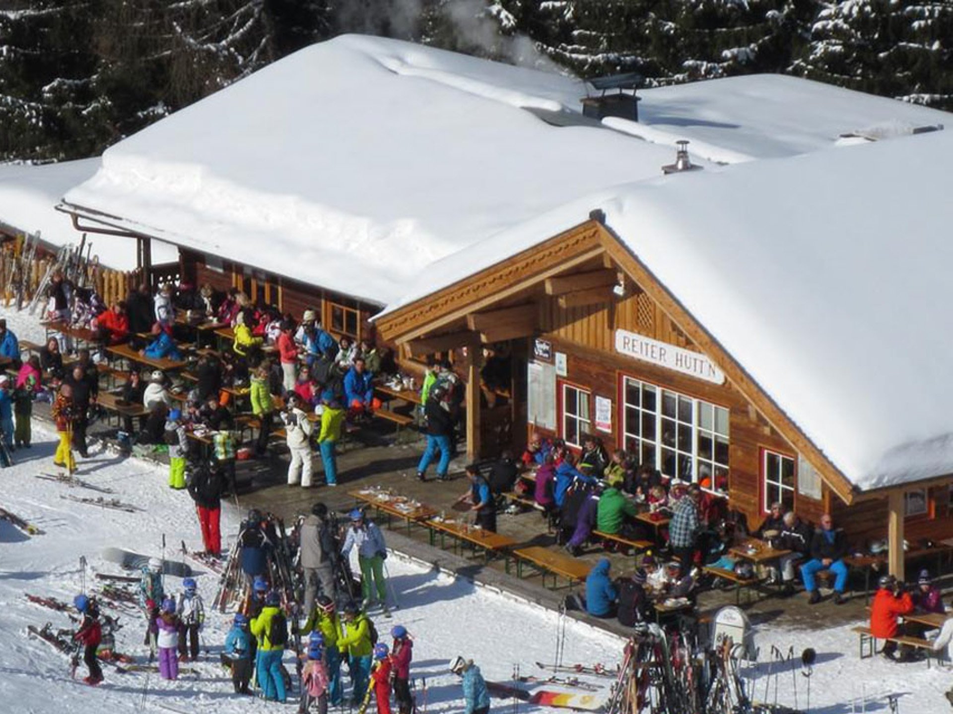 Essen und trinken auf der Hochbrandhütte