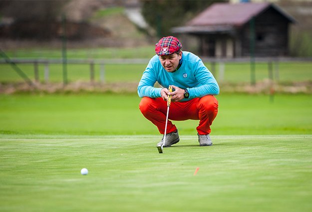 Golfspieler in Gastein