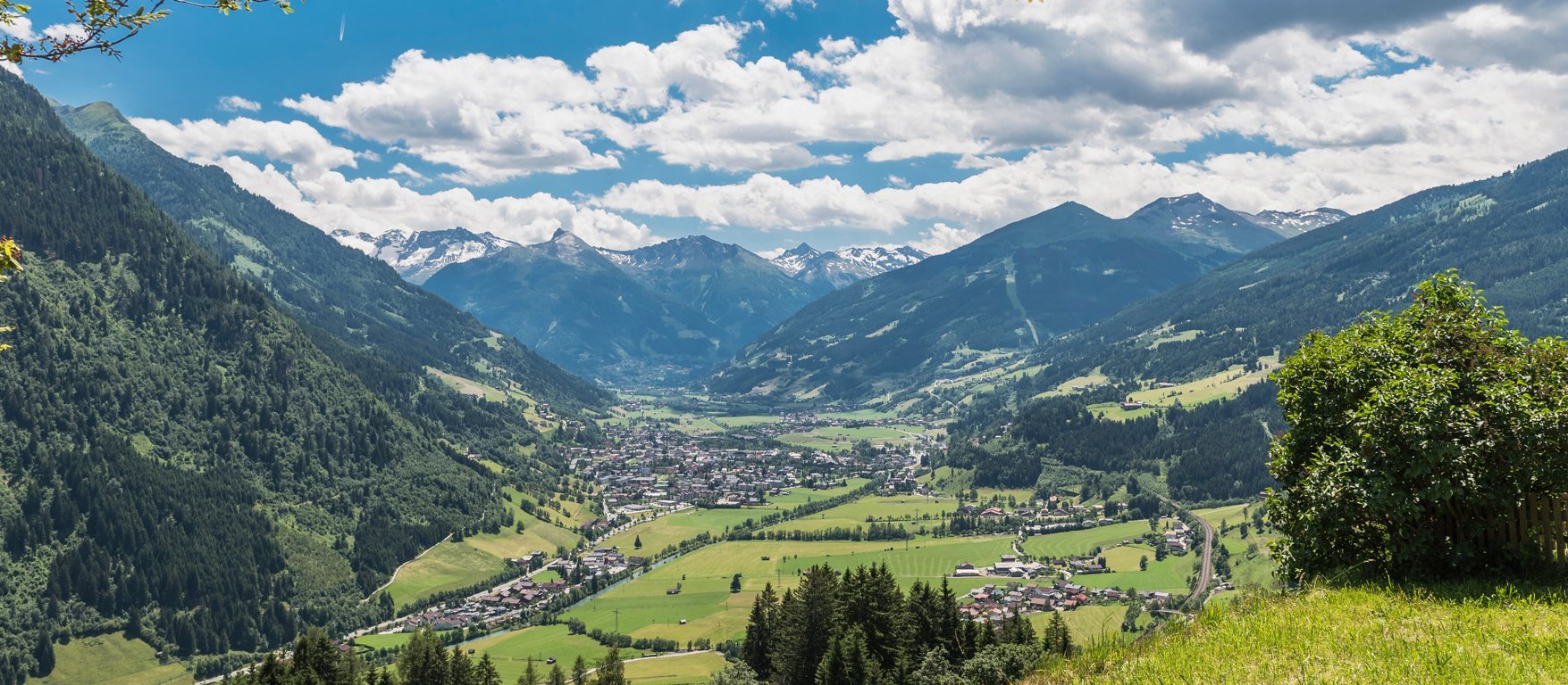 Panoramaaufnahme übers Gasteinertal