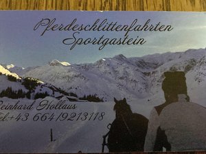 Schlittenfahrt Sportgastein